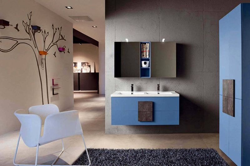 bagno azzurro